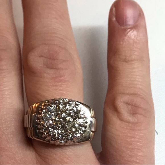 SOLD 30g 14K men’s ky cluster over 2ct total - Picture 7 of 8